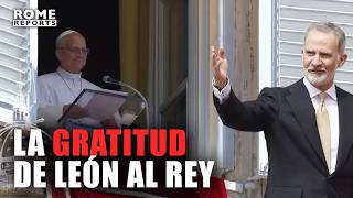 León XIV agradece al rey su hospitalidad: “¡Que Dios bendiga siempre a España!”