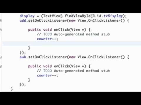 Android Application Development Tutorial   10   Using setText method for our button