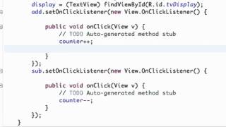 Android Application Development Tutorial   10   Using setText method for our button