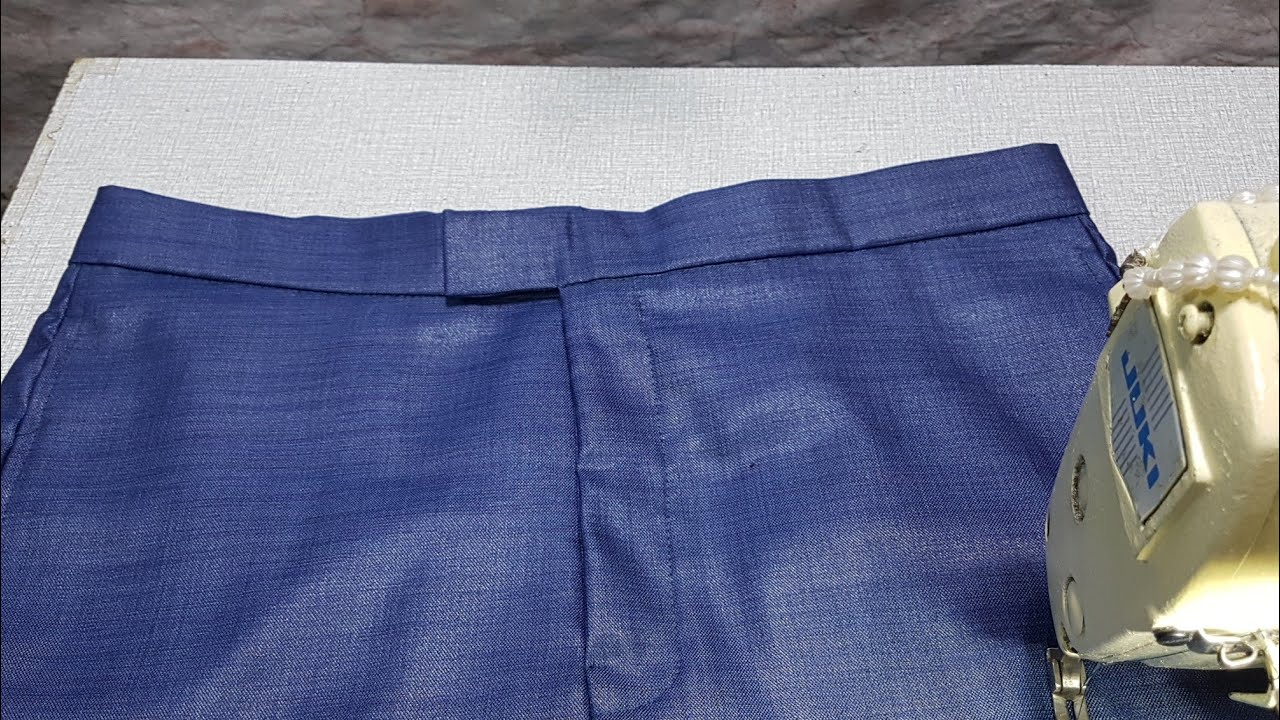 OVERLAP WAISTBAND WITH  DOUBLE  HOOK AND EYE | HOW TO MAKE PANT