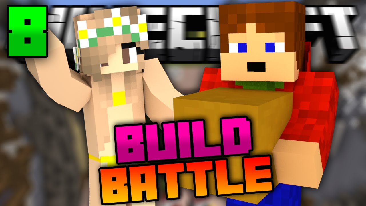 Minecraft: BUILD BATTLE | HAMBURGER! | #8 w/ Denča [Porty] - YouTube