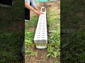 The drainage ditch installation is fast and beautiful