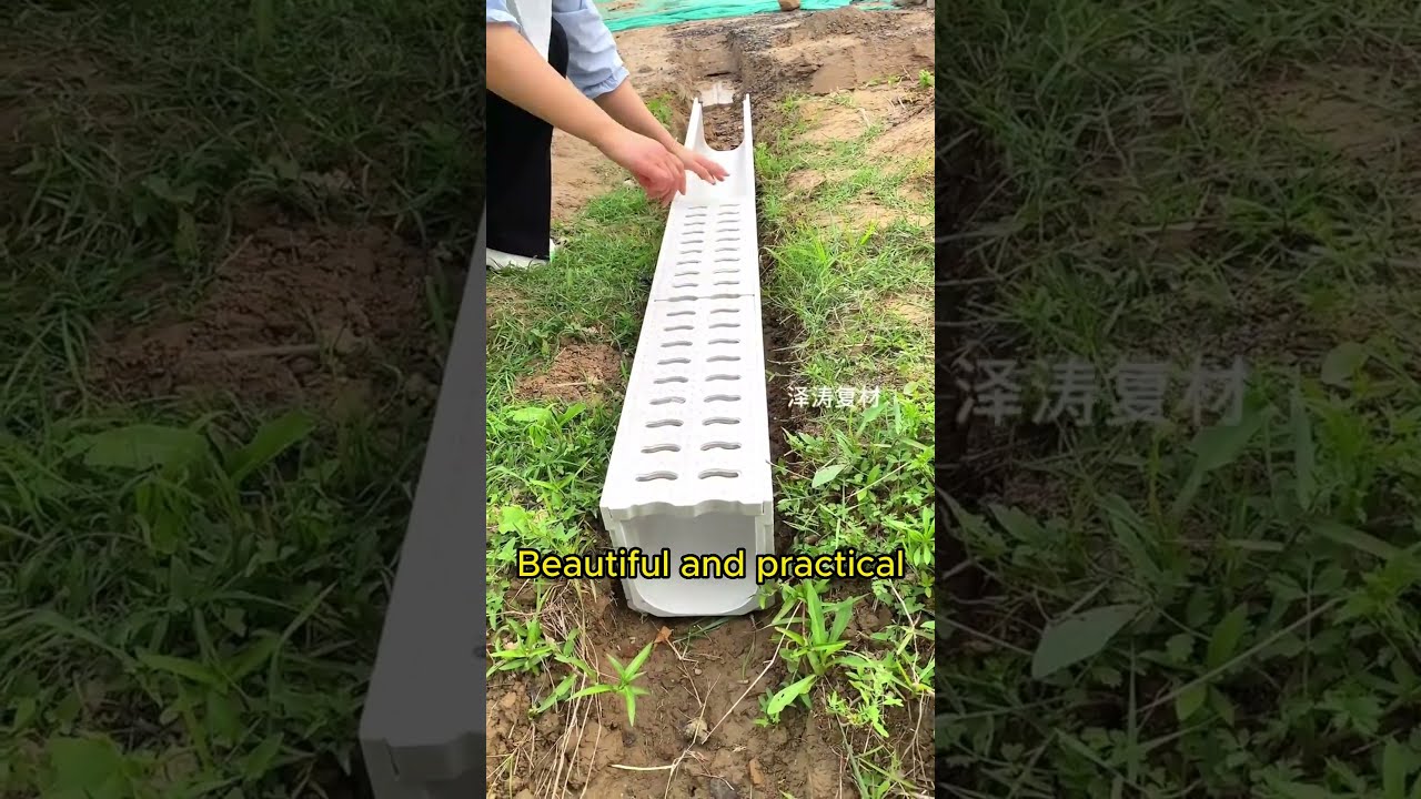 The Drainage Ditch Installation Is Fast And Beautiful