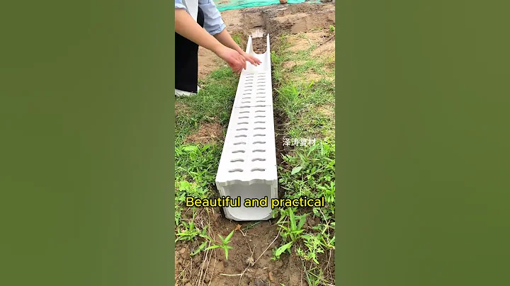 The drainage ditch installation is fast and beautiful