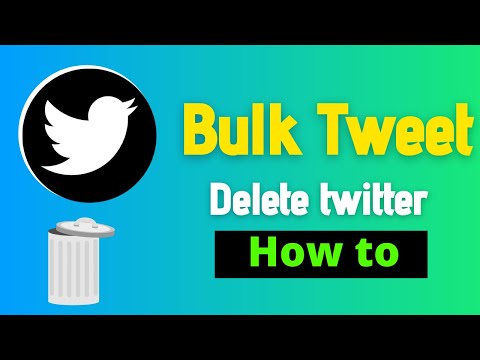 How to bulk delete twitter posts [ Updated ]