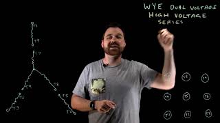 Wye Dual Voltage Motor - High Voltage Connection