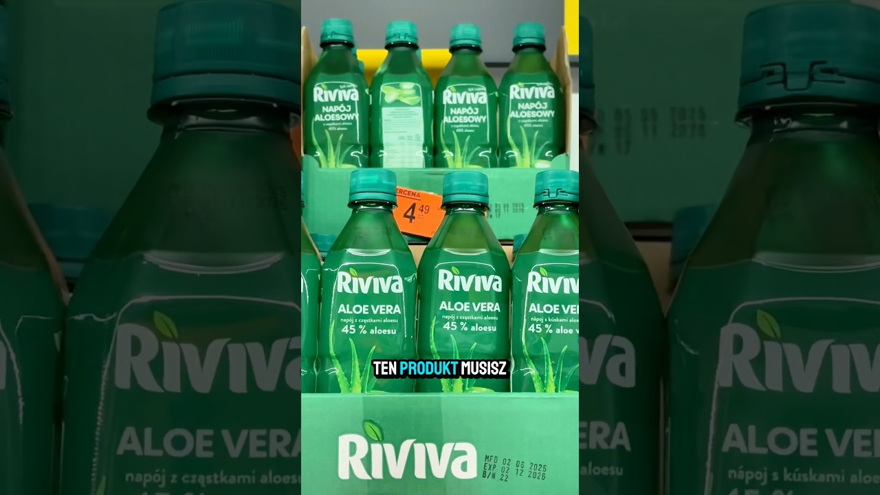 Ten produkt musisz pozna!  napj aloesowy riviva #prbasmaku #aloes  #polecam #dlaciebie #biedronka - YouTube