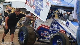 Lucas Wolfe in his 5w Pabst Blue Ribbon 360 Sprint Car