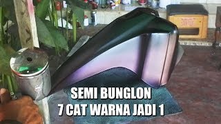 EKSPERIMENT CAT BODI SEMI BUNGLON - 7 WARNA DI CAMPUR JADI 1