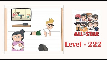 Brain test all star level 222 How can we make the baby fall asleep?