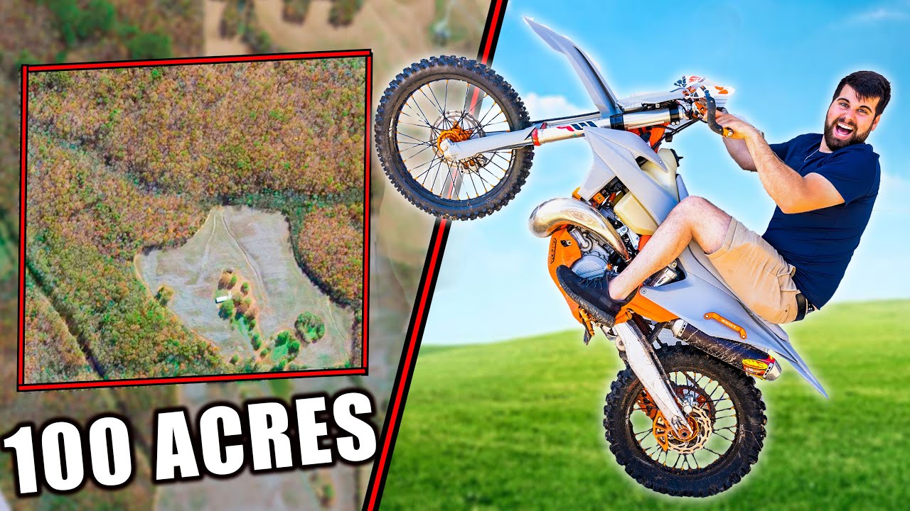 RIDING DIRT-BIKES at my NEW LAND!