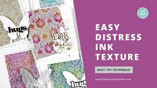 Easy Distress Ink Texture!  [and NEW Distress Color]