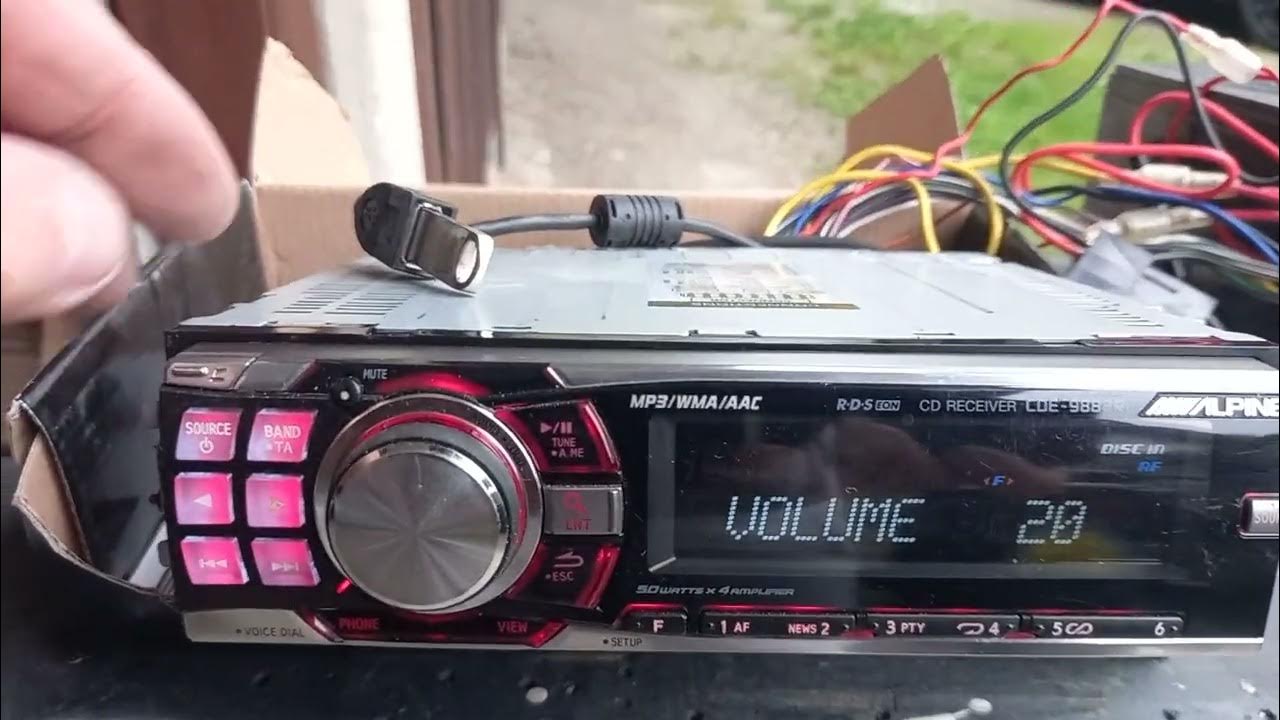 alpine cde 9880r как подключить блютуз