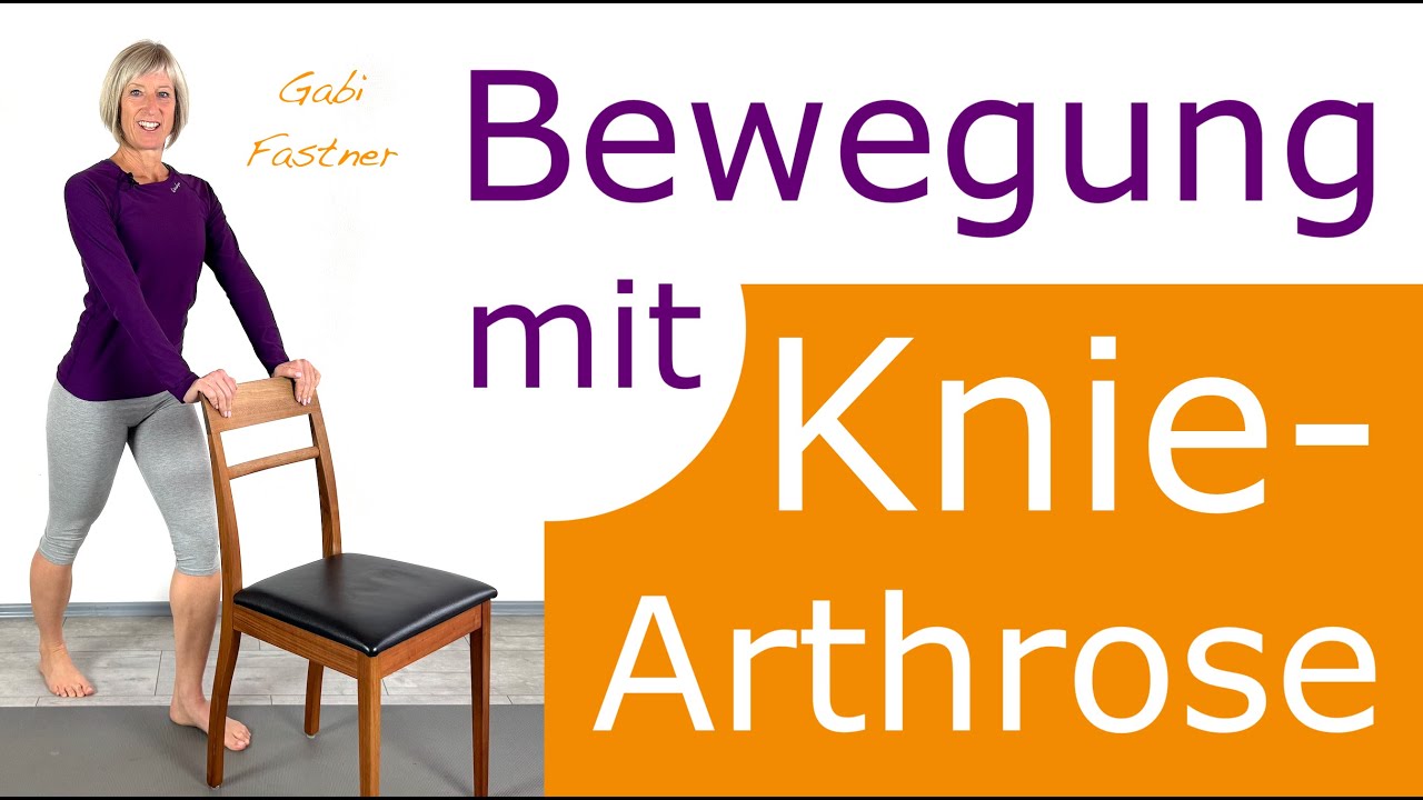 🍊 17 min. Bewegung mit Knie Arthrose | Kniegelenke mobilisiert, Muskulatur gestärkt, mit dem Stuhl