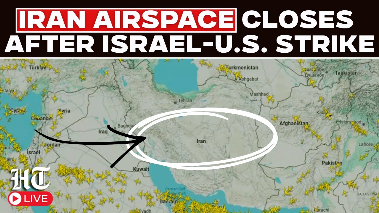 Watch LIVE: Flight tracker over Iran as airspace closed after U.S.-Israel Joint Strike Iran