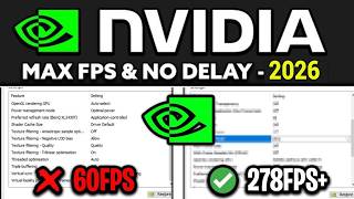 STOP Losing FPS! 🔥 Best NVIDIA Control Panel Settings for Gaming (2026)