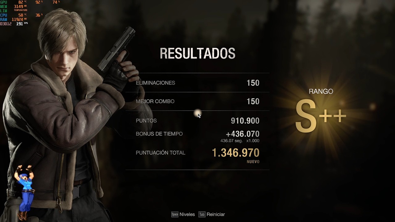 Resident evil 4 Remake Mercenarios (LEON  1.346.970 Pueblo)