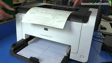 Understand how to create and print barcode label on different type of barcode label sheet