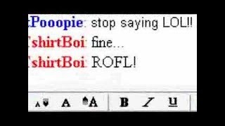 Normal Instant Messaging Convo LOL ROFL LMAO