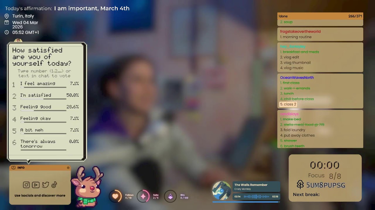 Work with me ✧ lurker friendly | 4th March