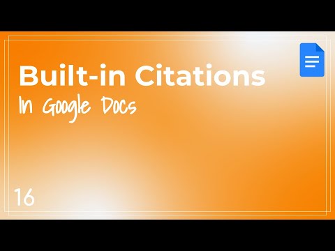 Google Docs - APS Quick Tip #16 - Built in citation & Bibliography ...