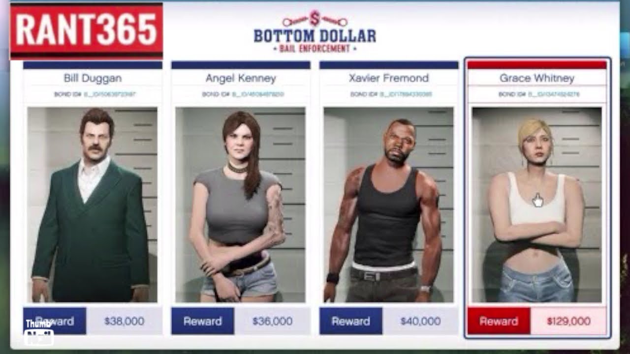 Bottom Dollar Bounties Grace Whitney GTA 5 Online YouTube 