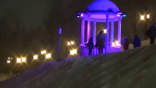 Светомузыкальное вечернее шоу на Пермской набережной ЦветСвет. Светомузыкальное вечернее шоу на Пермской набережной ЦветСвет.