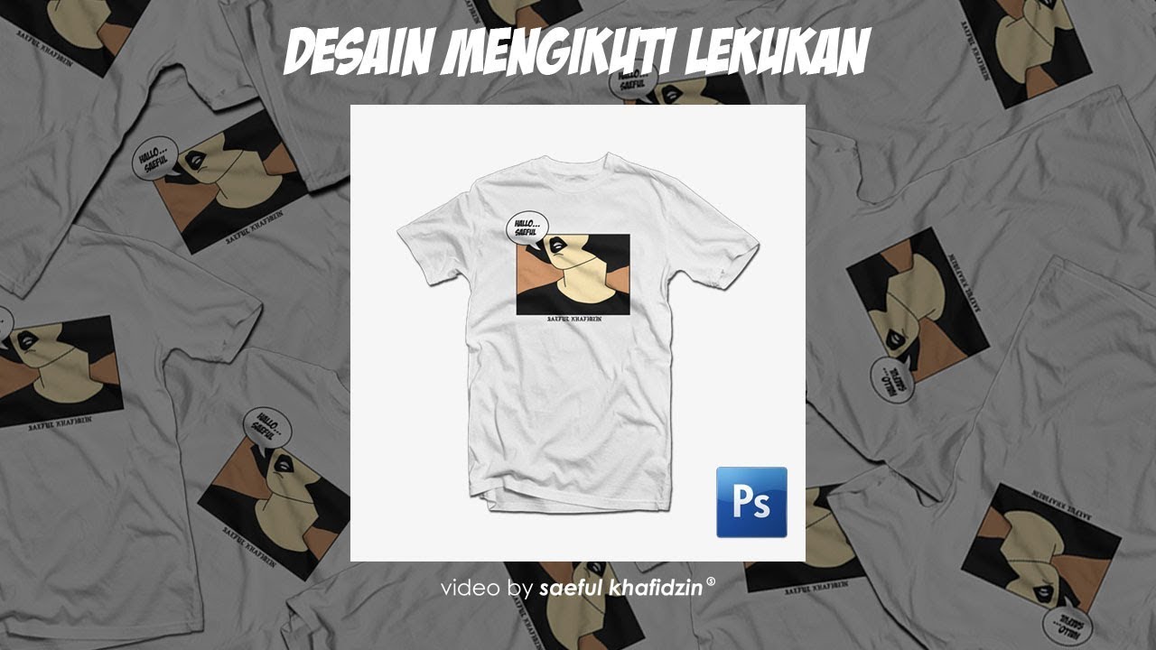  Cara  membuat  mock up kaos  di photoshop tutorial 