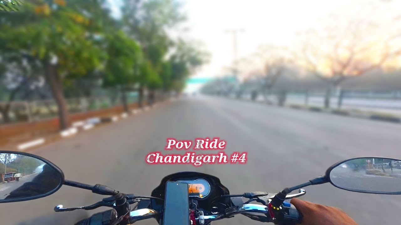 Pov Ride Chandigarh vlogs❤️‍🔥 Pov Ride Splendor 😱 Morning Ride 🌄 😉Raw Sound 🫡 #riderboychandigarh 🇮🇳