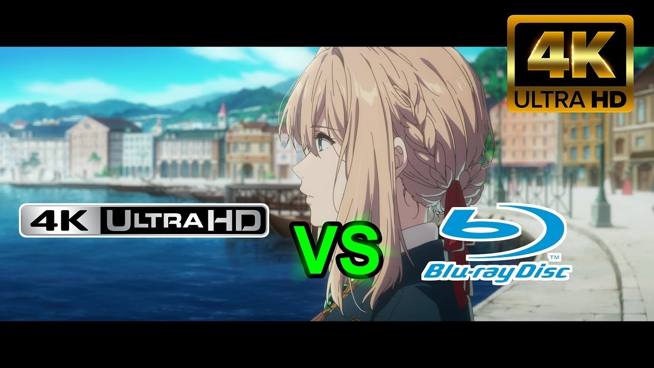 劇場版 ヴァイオレット・エヴァーガーデン] 4K Ultra HD Blu-ray vs BD 