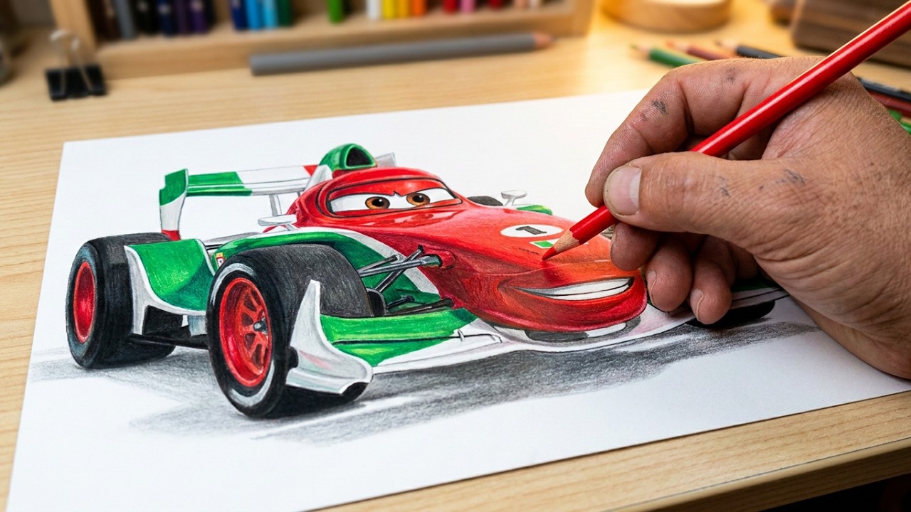 Draw Racing Guy How to Draw Race Car / Easy Drawing for Kids - Step by Step - YouTube