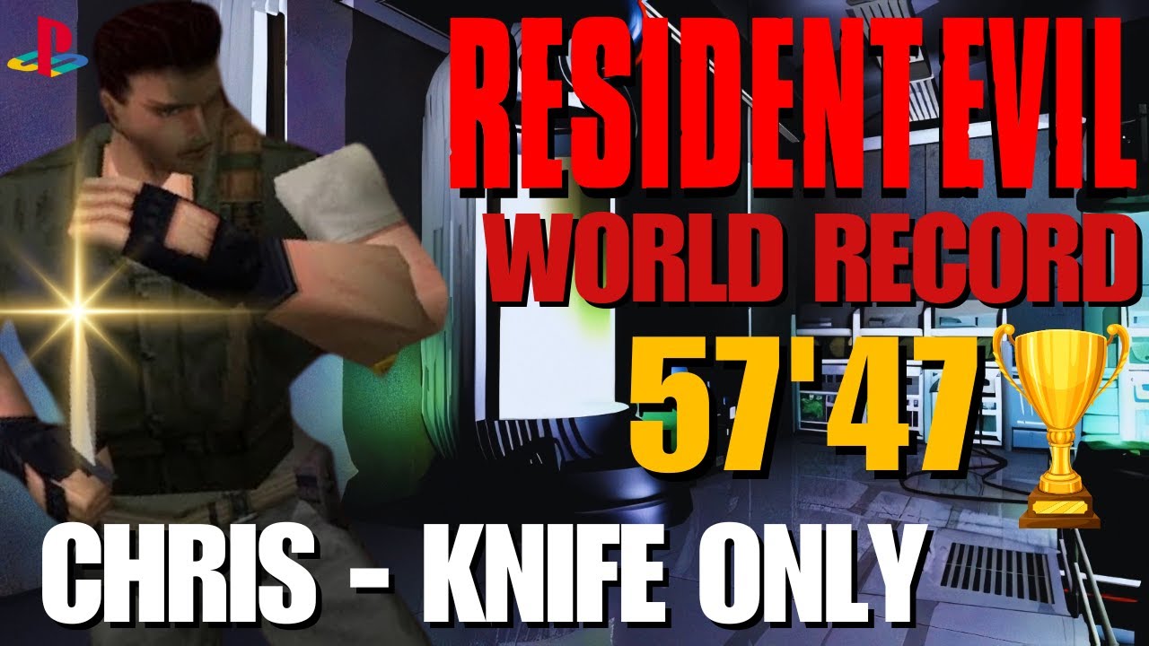 RESIDENT EVIL (1996) || Chris Redfield World Record SPEEDRUN - 