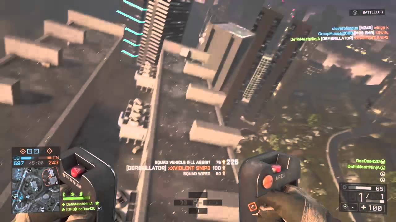 Battlefield 4 - Fly by defib KILLS