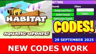 *NEW CODES* [🌸] Build a Habitat! ROBLOX | September 29, 2025