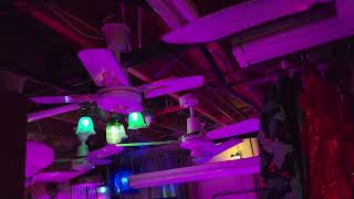Laundry Room Vintage Ceiling Fan & Preheat Fluorescent Lighting Updates