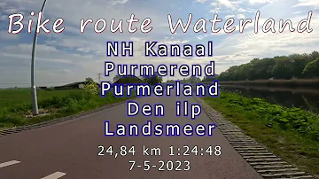 Nederland - fietsland. NH kanaal, Purmerend, Den ilp Landsmeer. Lente 2023.