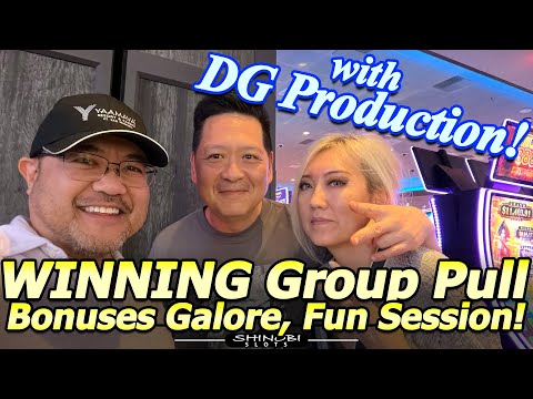 Winning Slot Mini-Group Pull with @DGProduction777 ! Bonuses Galore in a Fun, Long Session @Yaamava!