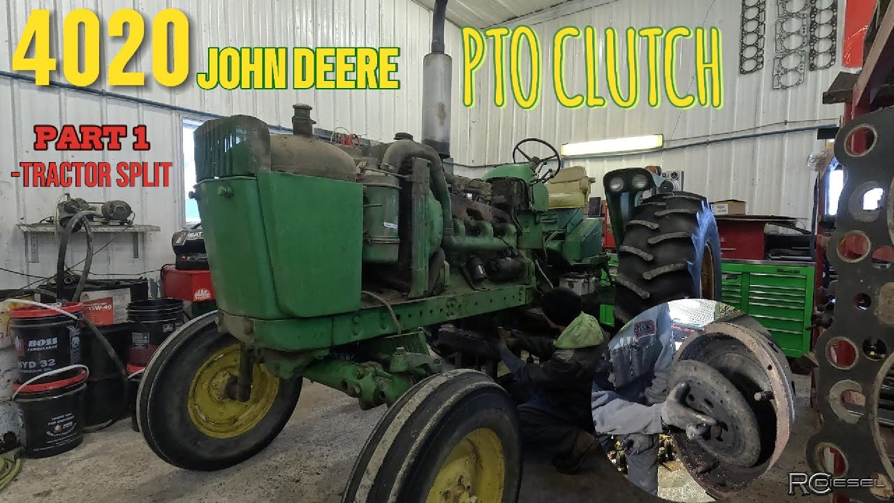 🔧 Ремонт разъёма и сцепления ВОМ трактора John Deere 4020 | Часть 1: Разборка начинается! 🚜💥