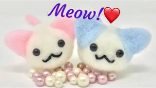 Hamanaka Kit Needle Felting Tutorial - Pastel Nyankoro Kittens | Sweet Pea Dolls