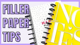 Full FILLER PAPER TIPS & TRICKS | STORAGE IDEA AND USING YOUR PAPER | PLANNER TIP DAY 19 Update