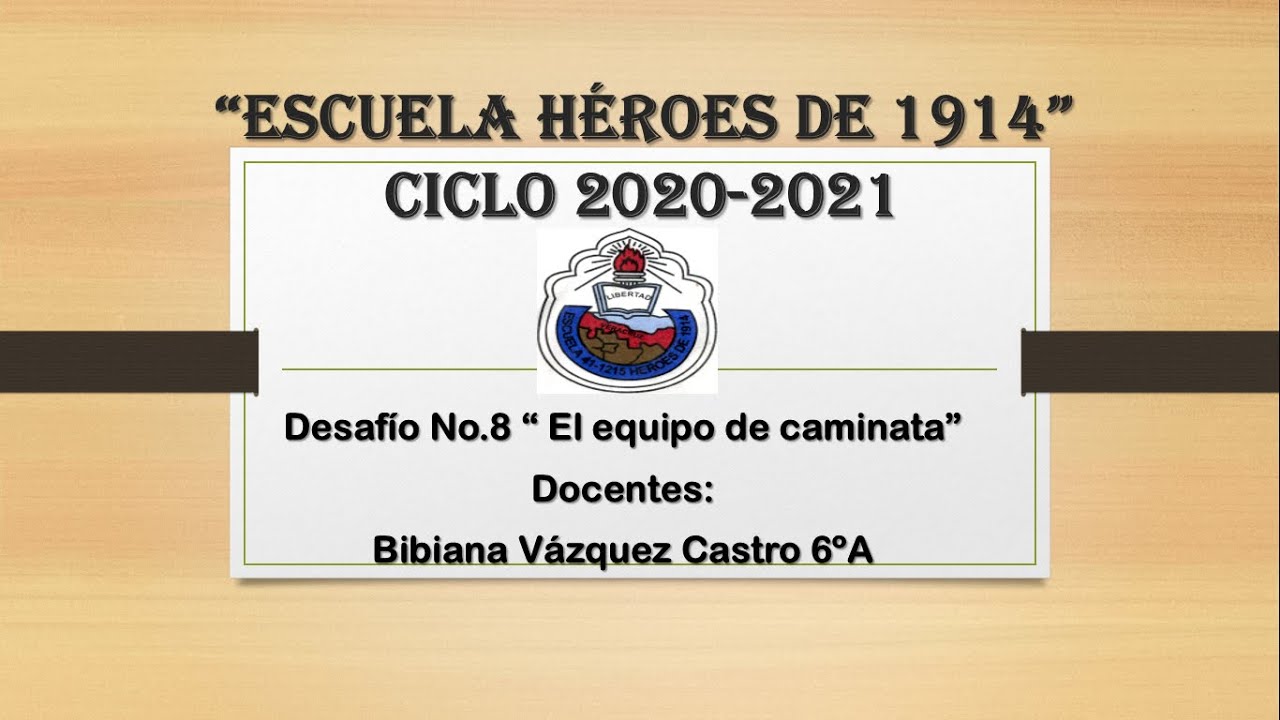 Desafío #8 El equipo de caminata. - YouTube