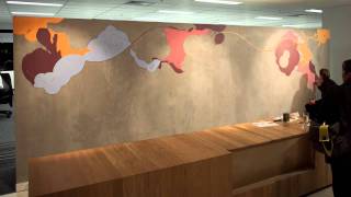 Red Design Group Reception Mural