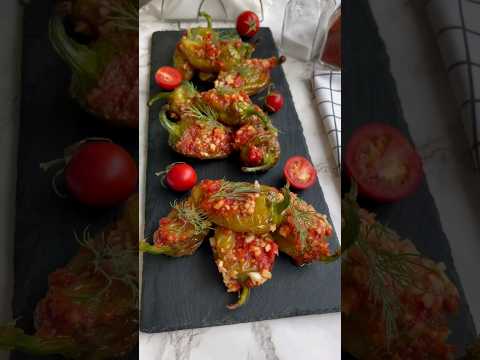 Закуска из перца 🌶 Рецепт в комментариях 👉 #закуска #рецепты #еда