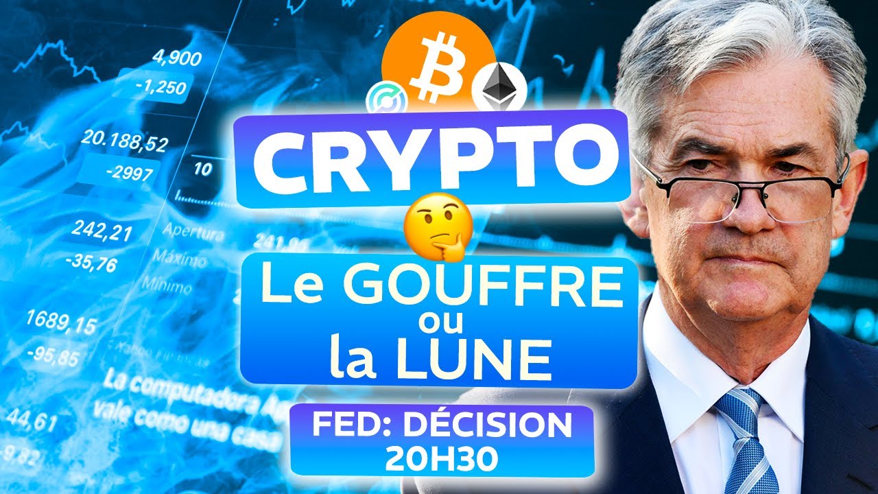 BITCOIN / CRYPTO le PIVOT de la FED / CHUTE ou MOON ?!