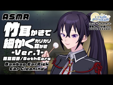 [ASMR/1h] 竹耳かきで細かくカリカリ耳かき-Ver.1-両耳同時#01[声なし/No Talking]