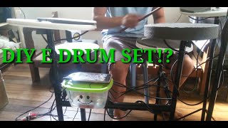 HOW TO MAKE DIY E DRUM SET HOME MADE