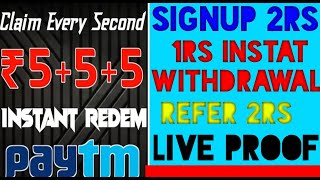 🤑New earning app paytm cash || Signup 2rs|| 5+5+5 Instant  paytm redeem| new app (live proof)//2020 screenshot 5