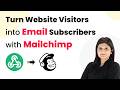Automatically Turn Website Visitors into Email Subscribers with Mailchimp