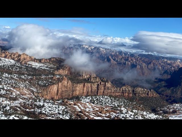 Zion Helicopter Tour An Aerial View Video of Zion National Park area, Springdale Utah - March 2023 — Ang Gru (video thumbnail)