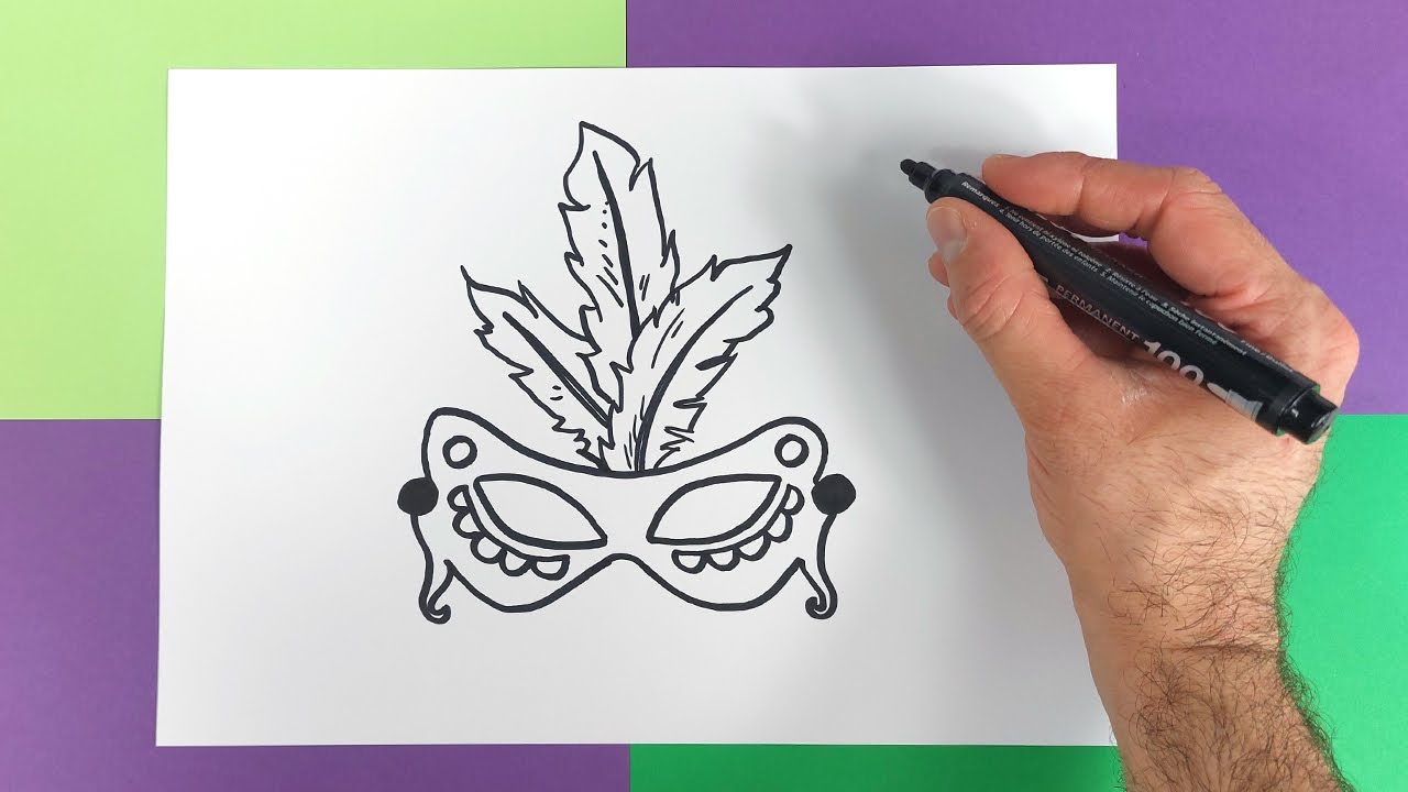 Comment Dessiner Un Masque De Carnaval